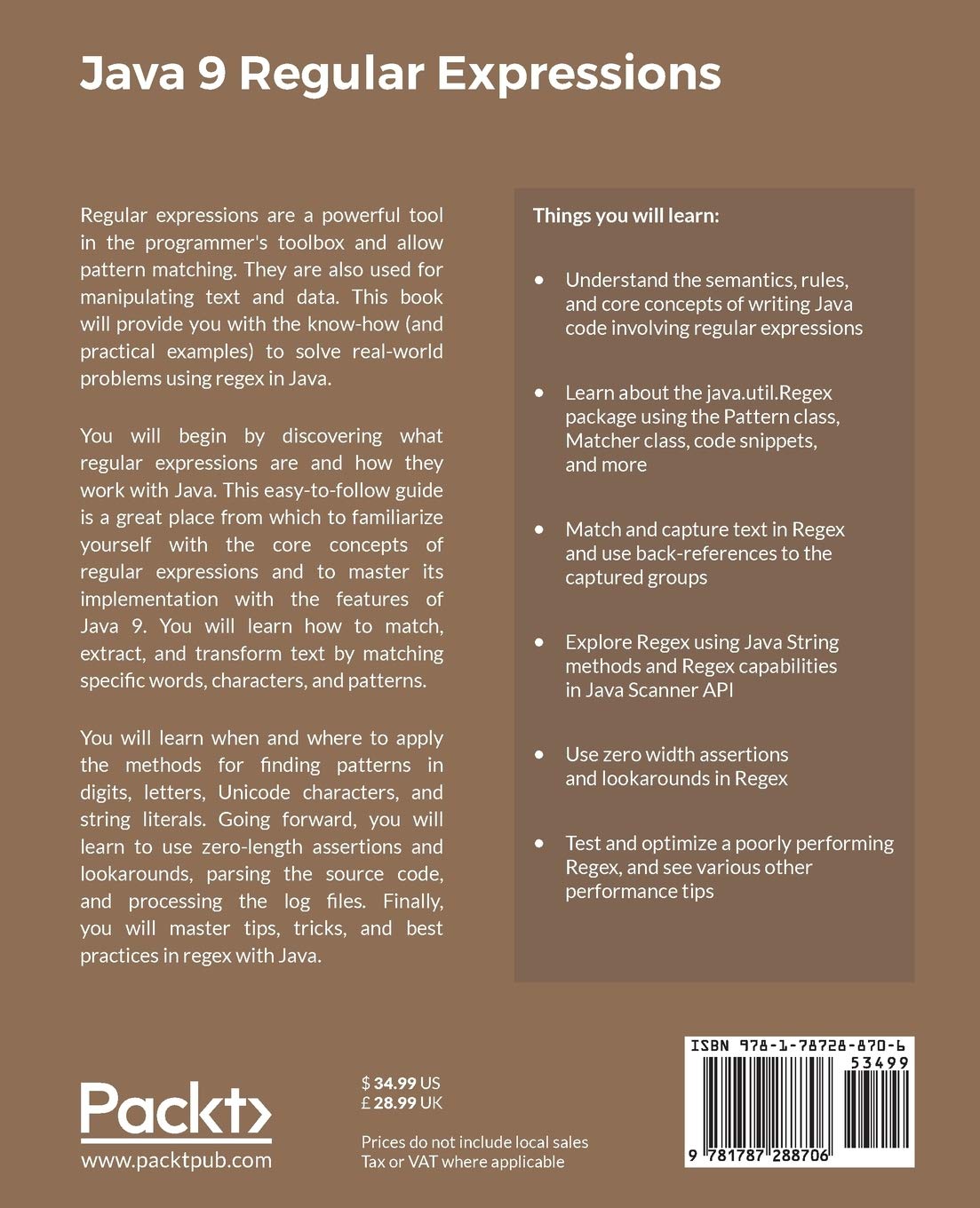 Java 9 Regular Expressions: A hands-on guide to implement zero-length  assertions, back-references, quantifiers, and many more (English Edition) :  Srivastava, Anubhava: Amazon.de: Bücher