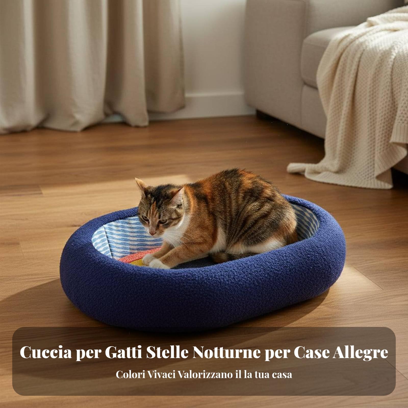 Tavoletta Tiragraffi per Gatti Arricchita da Ciotola Ergonomica Palla Divertente Tappetino Antiscivolo Corda di Sisal Resistente Adatto per Riposo, Marrone Ovale
