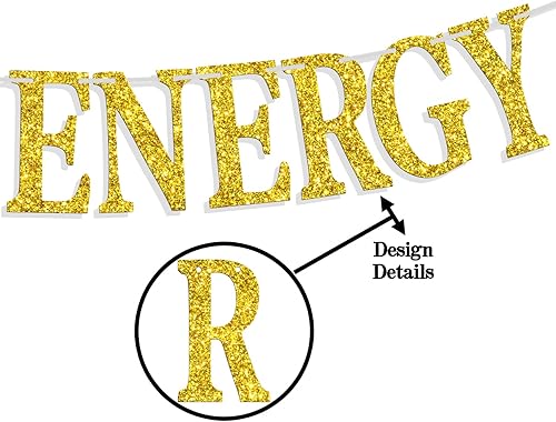 Miniatura 5 de Cartel de energía de Tauro grande con purpurina dorada, decoración de fiesta de cumpleaños de Tauro de abrilmayo - 12 decoraciones de fiesta de