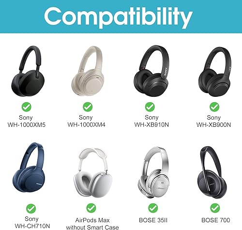 Miniatura 9 de ProCase Funda rígida para auriculares inalámbricos Sony WH1000XM5WH1000XM4WHXB910N WHCH710N WHXB900N Bose 700QC35 II con cancelación de ruido, bolsa