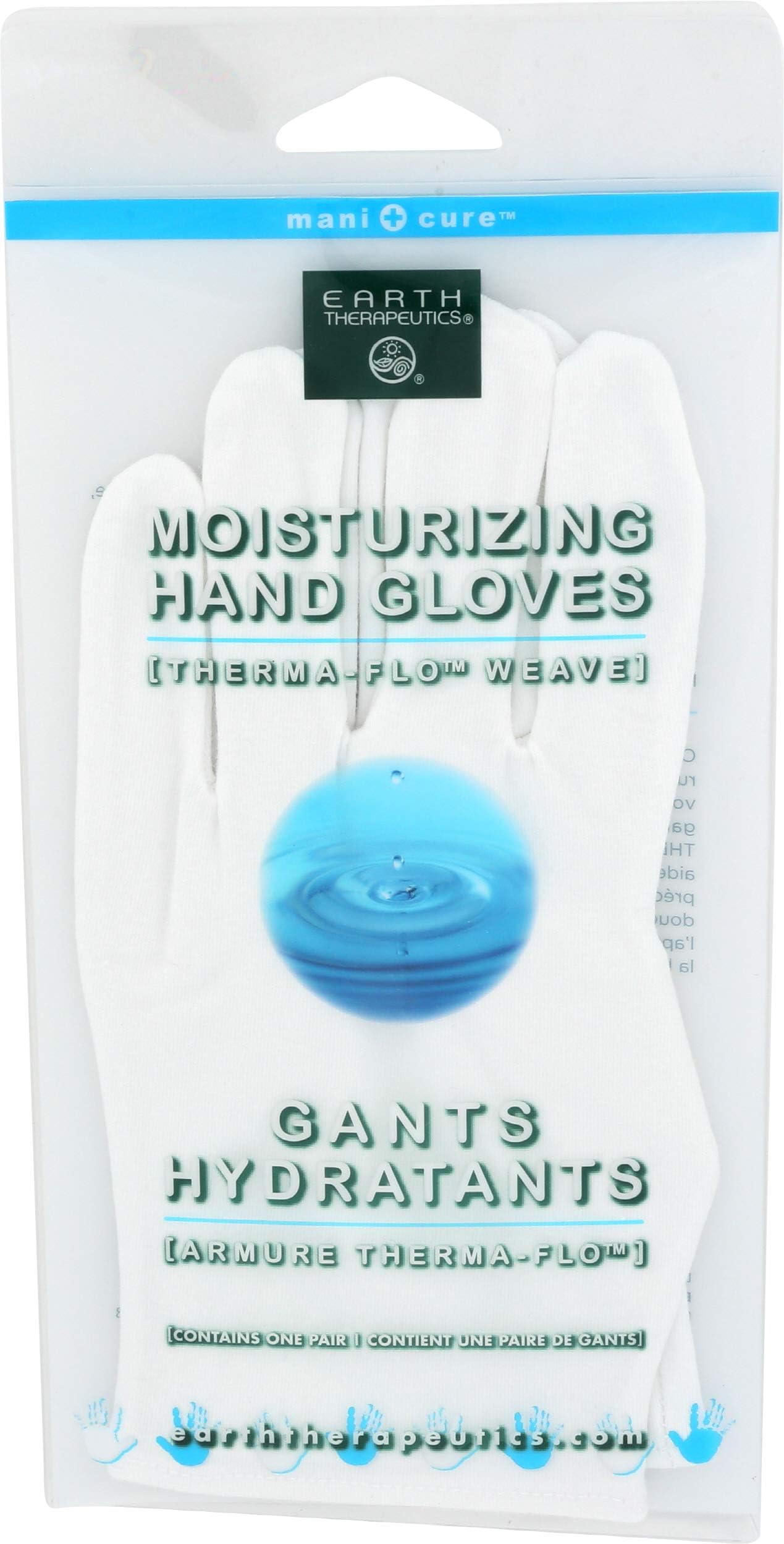 Moisturizing Hand Gloves Solid Color - White (1 Pair)