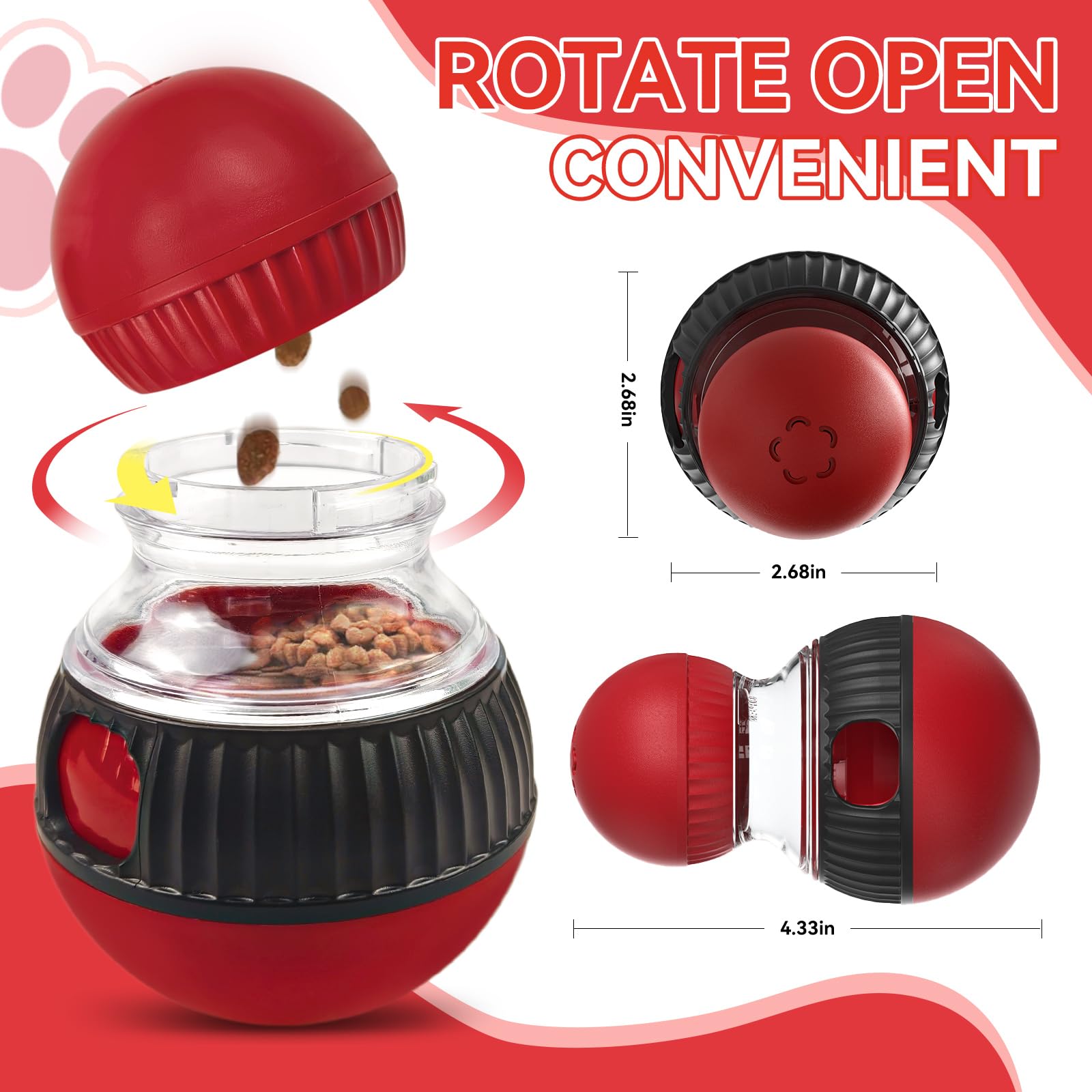 dispenser per gatti dispenser palla giocattolo per gatti giocattoli alimentatore interattivo puzzle indoor best seller gatti puzzle slow food Risolvi la noia e aumenta il divertimento