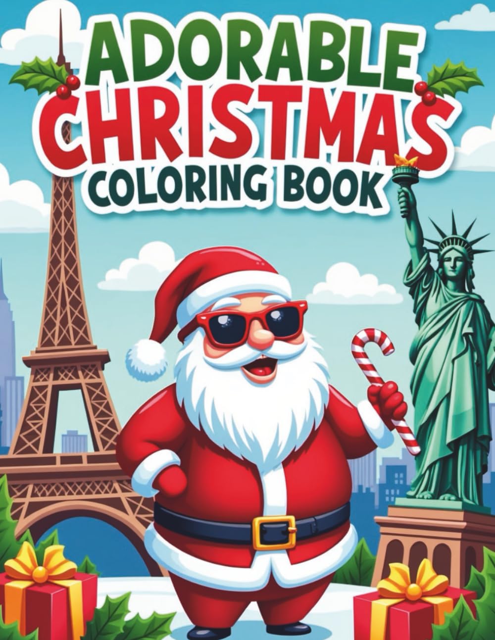 Adorable Christmas Coloring book: Santa Celebrates Christmas Around The World