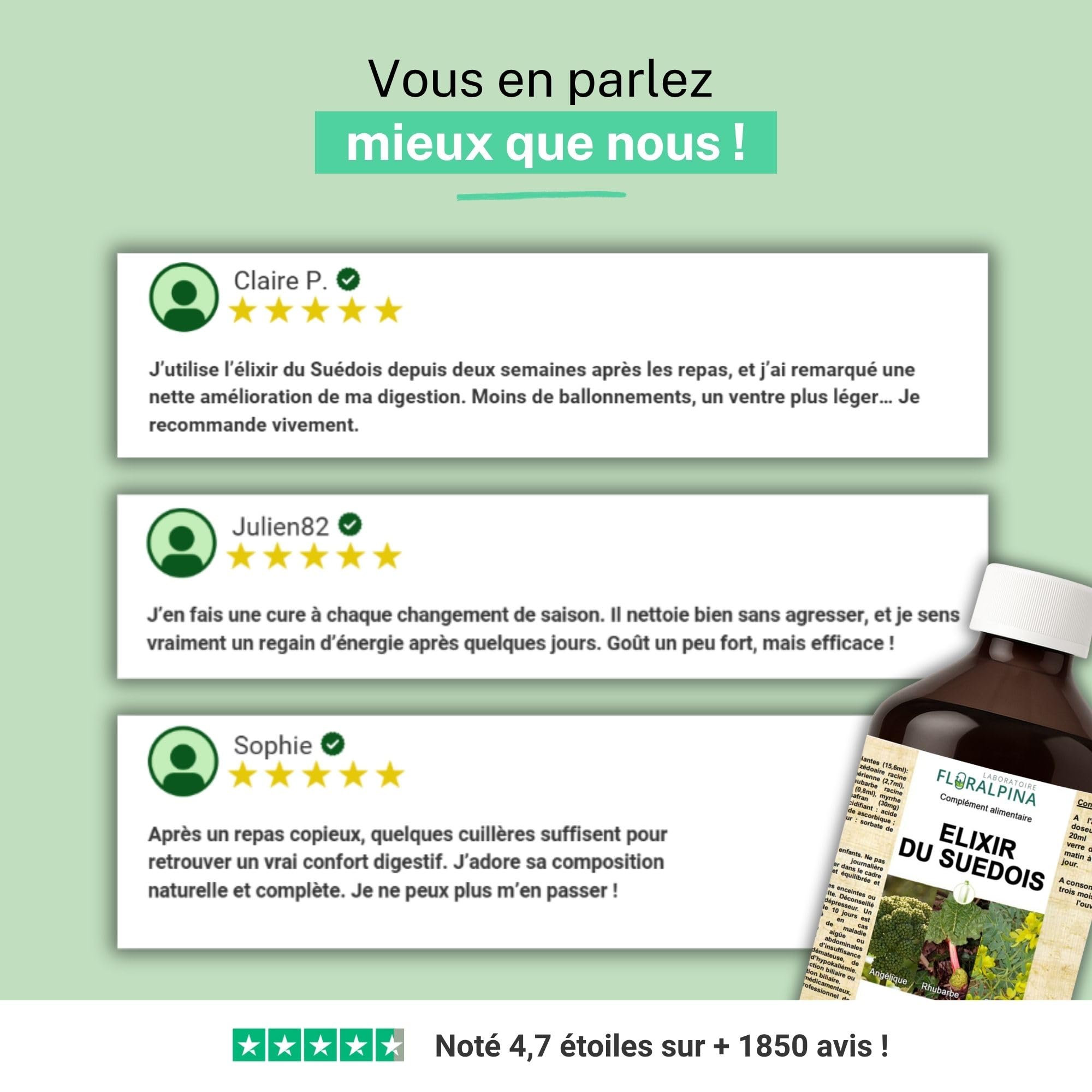Elixir du suédois Maria Treben 500ml - Recette originale de Maria Treben - Fabrication Française