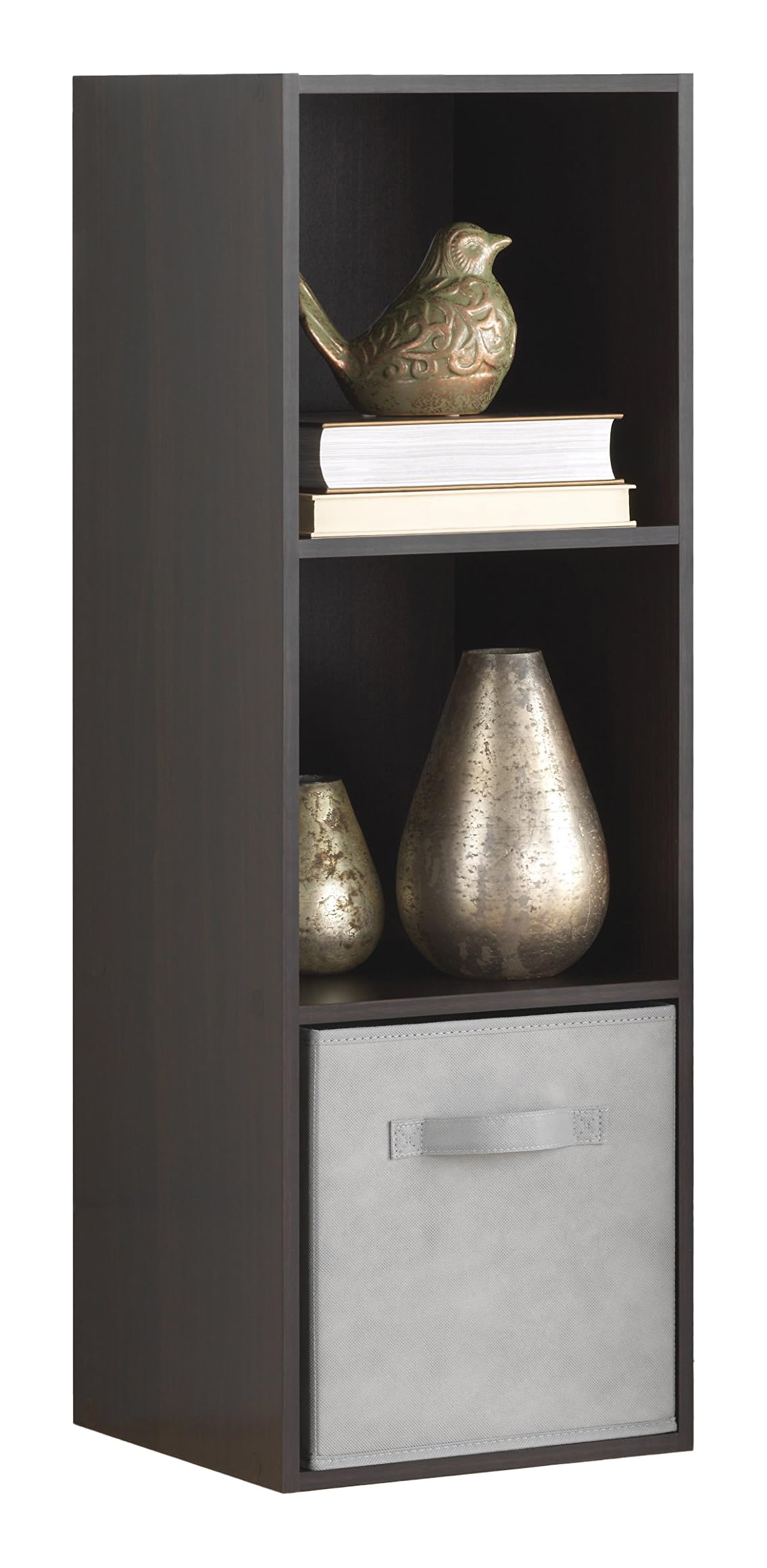 Whitmor Cube Organizer 3-Section, Espresso