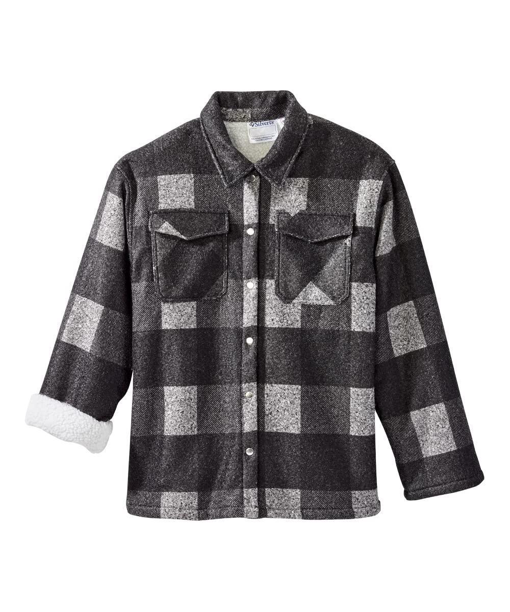 Men’s Magnet Close Adaptive Sherpa Lined Shirt Jacket