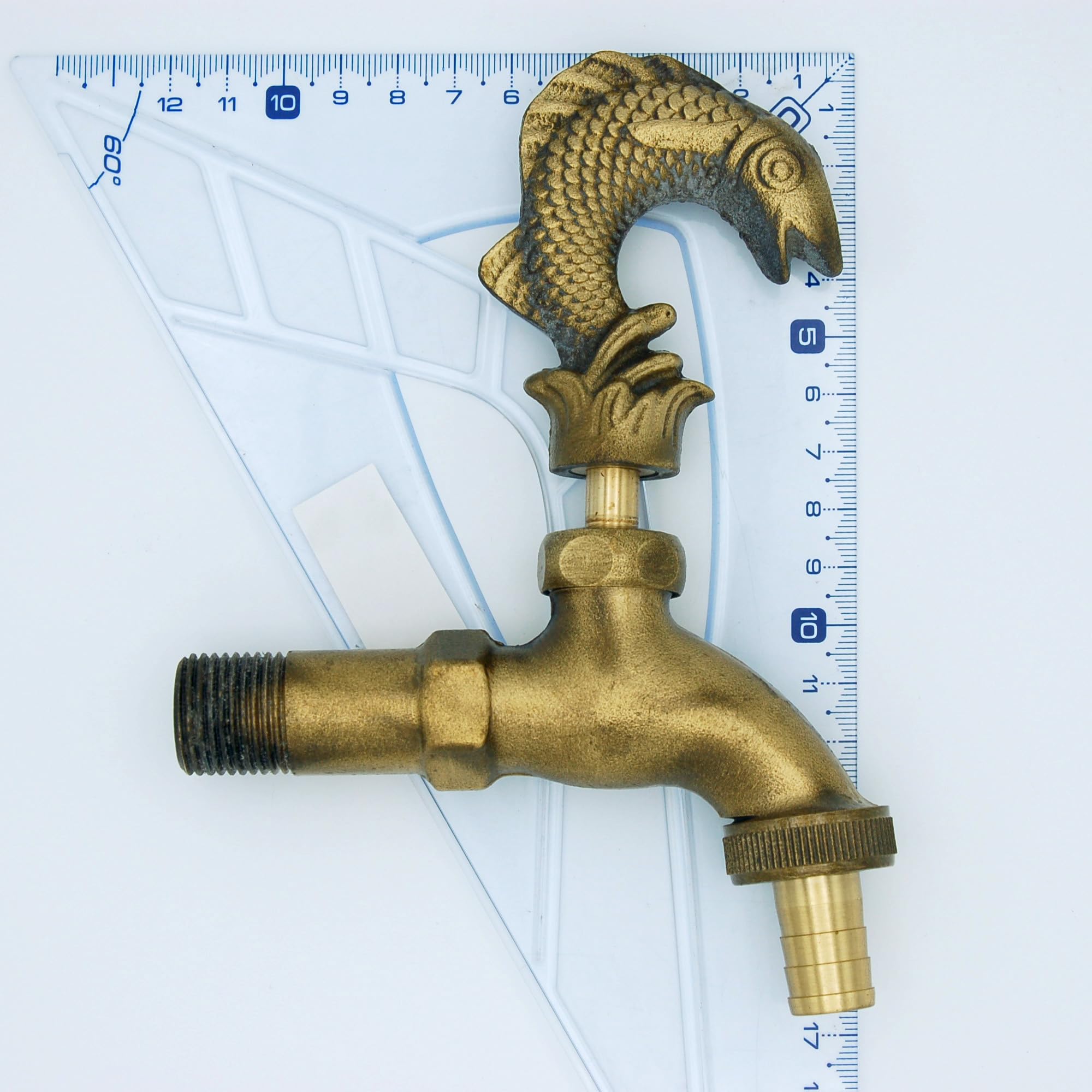 MONTSERRAT Rubinetto Giardino 1/2" Decorativo PEZ con Raccordo Tubo