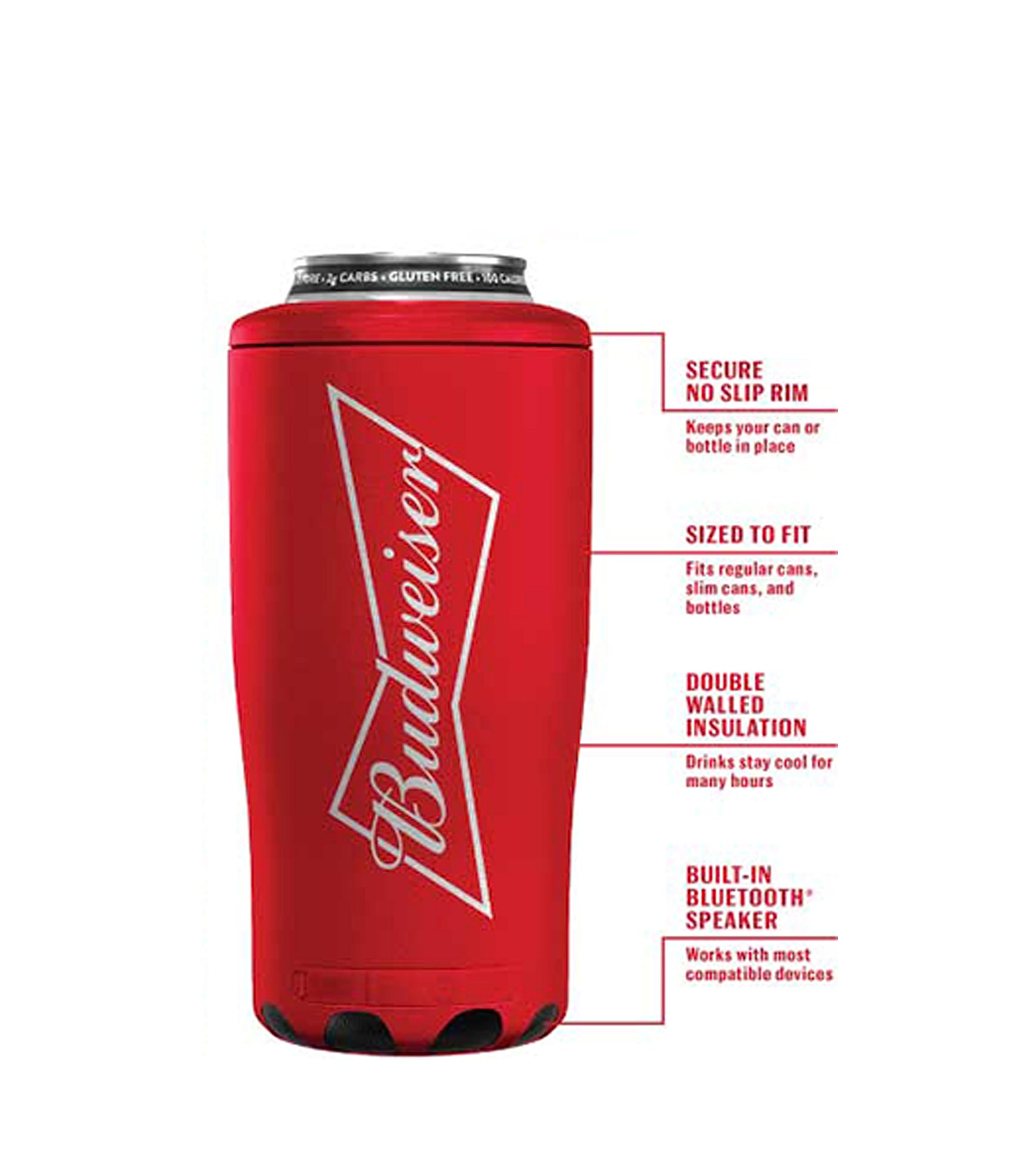 Amazon.com: Budweiser Can/Bottle Cooler Built-in Bluetooth Speaker