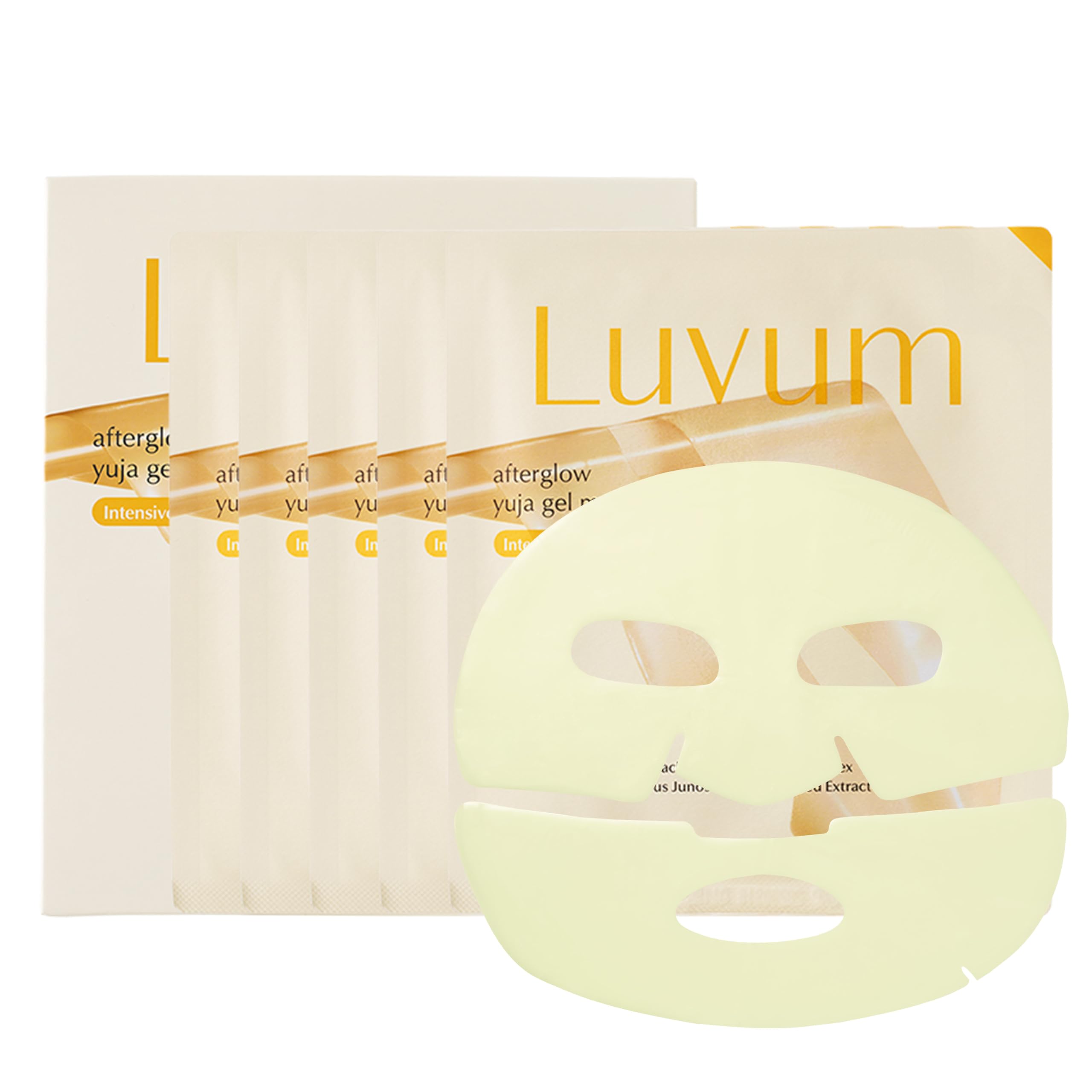 Amazon.com : LUVUM Afterglow Yuja Gel Mask, Vitamin C, Overnight