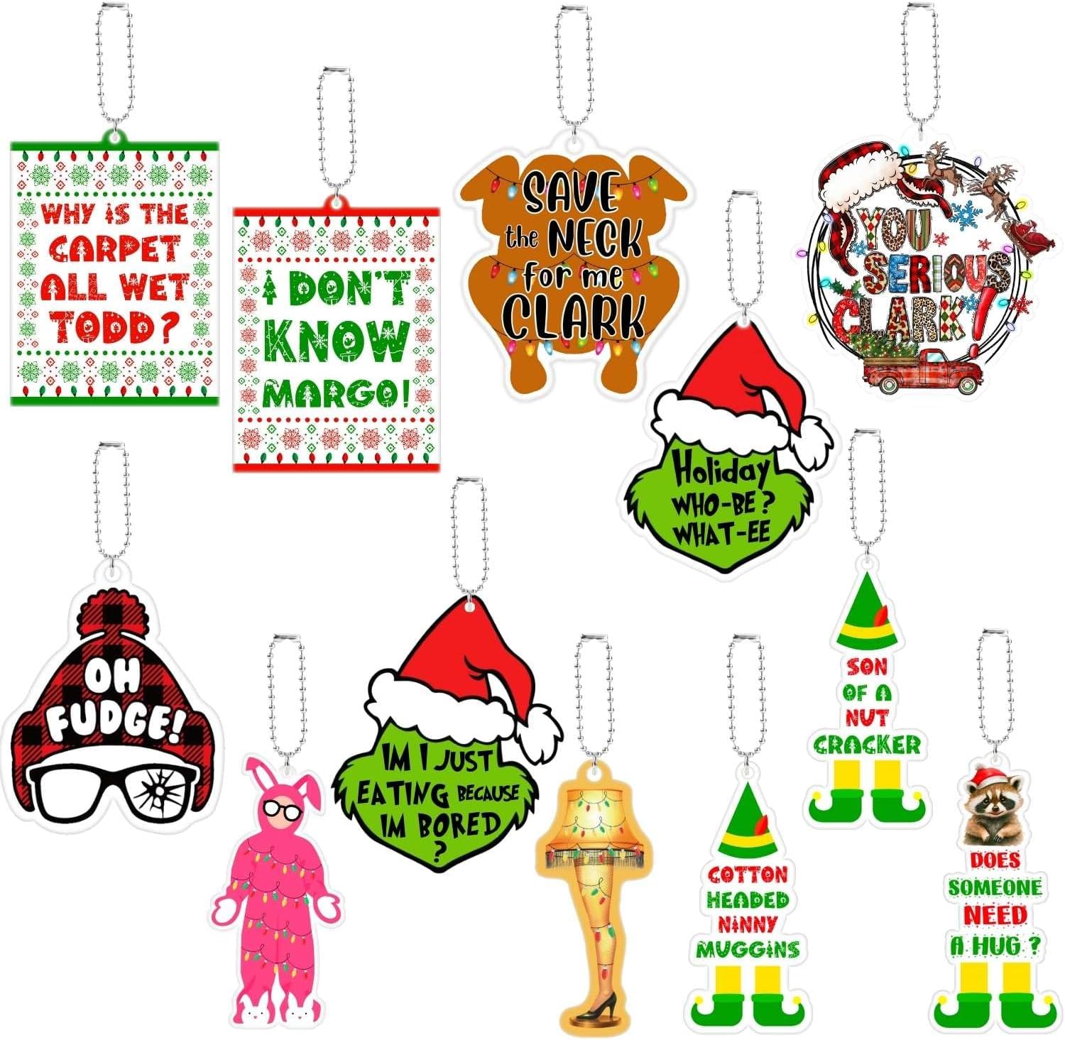 Decorative Hanging Ornaments/Charms Set – Party Decorations, Party Favors, Decor Accessories, Friendship Fun Gifts (Mean)