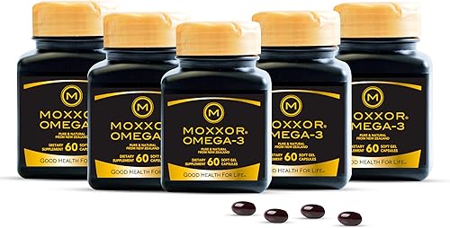 Moxxor Aceite de mejillón de labios verdes Omega 3 Suplemento para la salud y movilidad de las articulaciones, 100% puro fuente de Nueva Zelanda