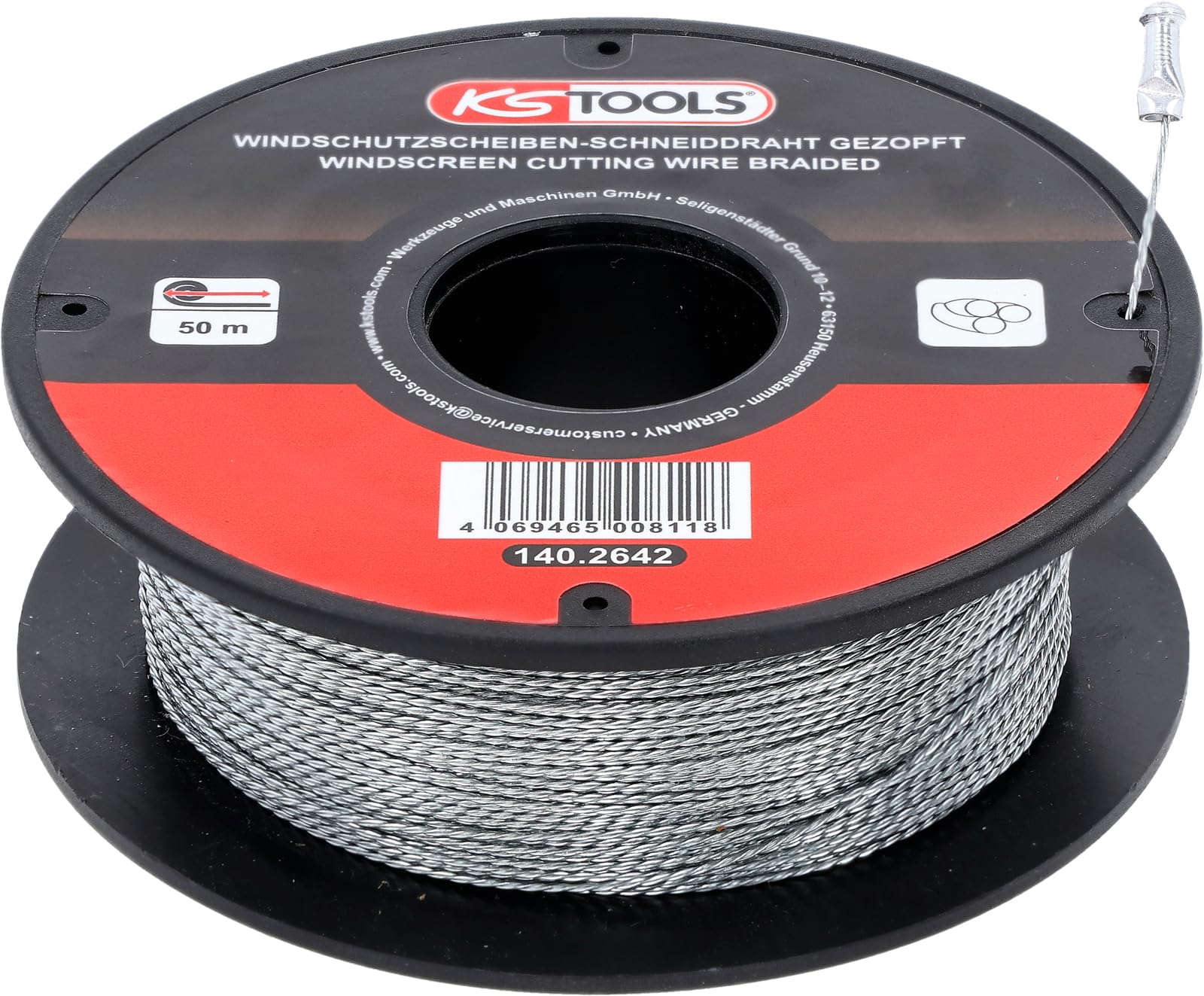 KS Tools 140.2642 Fil de coupe torsadé 50 m