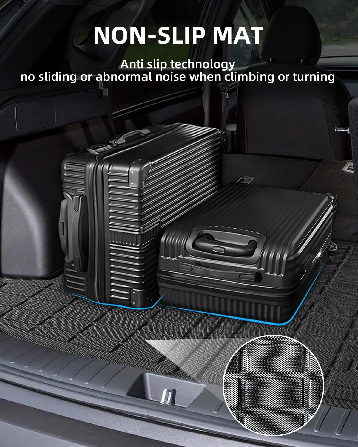 TPE Mata do Bagażnika do Hyundai Tucson NX4 Hybrid PHEV 2021-2025 | Dywanik do bagażnika Oryginalna, Maty do Bagażnik z Wysokimi Krawędziami, Akcesoria Antypoślizgowymi i Wodoodpornymi