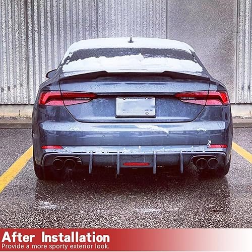 Miniatura 2 de Alerón de maletero de fibra de carbono para Audi A5 S5 RS5 Coupé 2 puertas B9 2018-2025 Piezas personalizadas Baúl Labio trasero Kit de cuerpo de