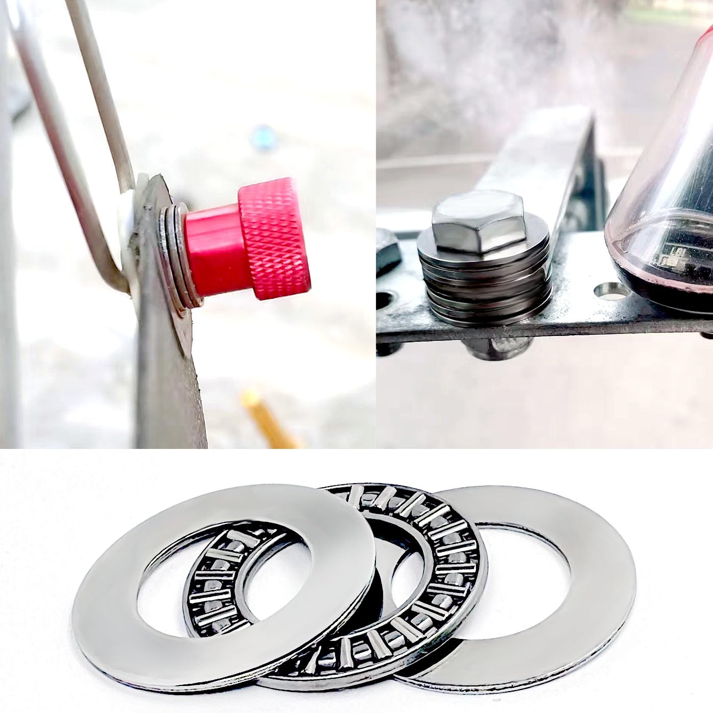 Uxcell AXK2035+2AS Lot De 2 Roulements à Aiguilles De Poussée Avec