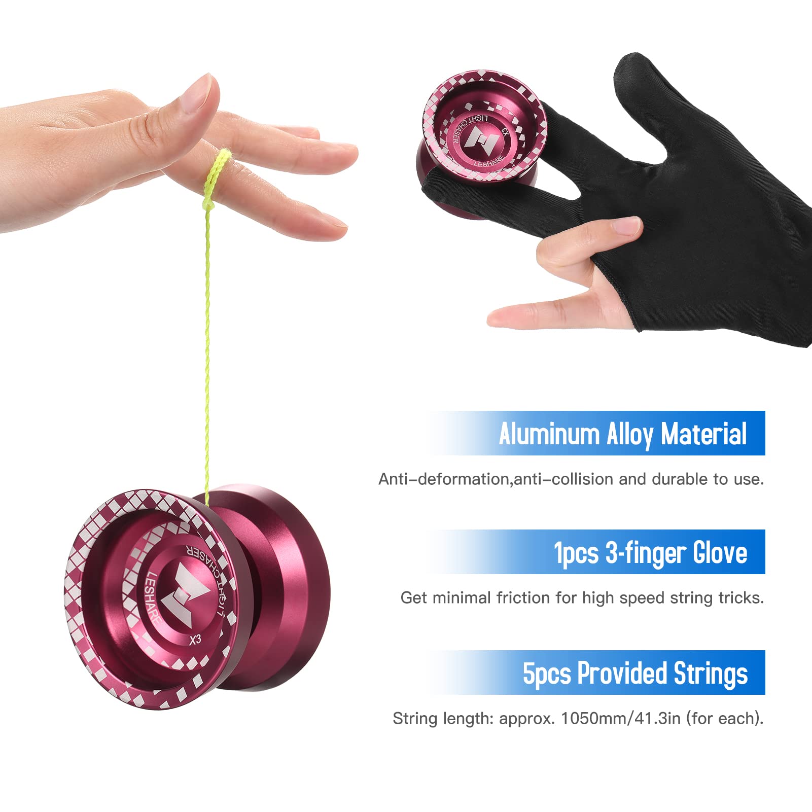 Lixada Yoyoball Professional Alloy Responsive Yoyoball with Unresponsive Bearing for Professionals Starter