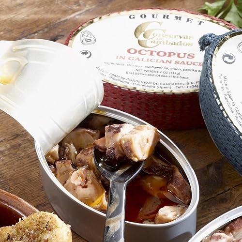 Miniatura 2 de Conservas de Cambados Pulpo en Salsa Gallega (4 oz111 g Lata)