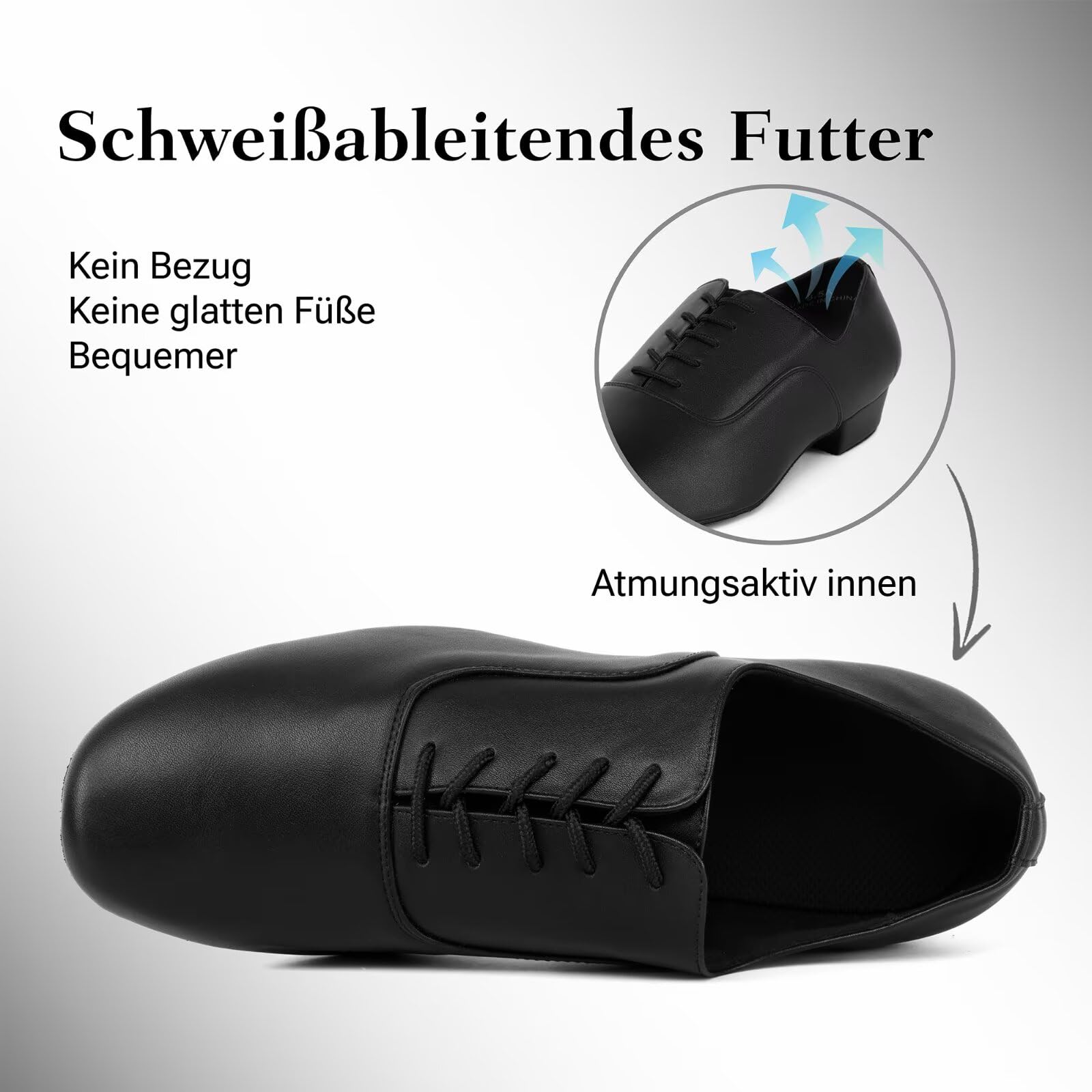 Chaussures de danse pour homme - Noir - Chaussures de danse standard - Pour salsa, tango