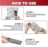 Vista 5 de Protectores de Tarjetas para Cartas Coleccionables, Suministros de Envío, Paquete de 110 Fundas de Tarjetas Graduadas de 4'' x 6'' para Insertos