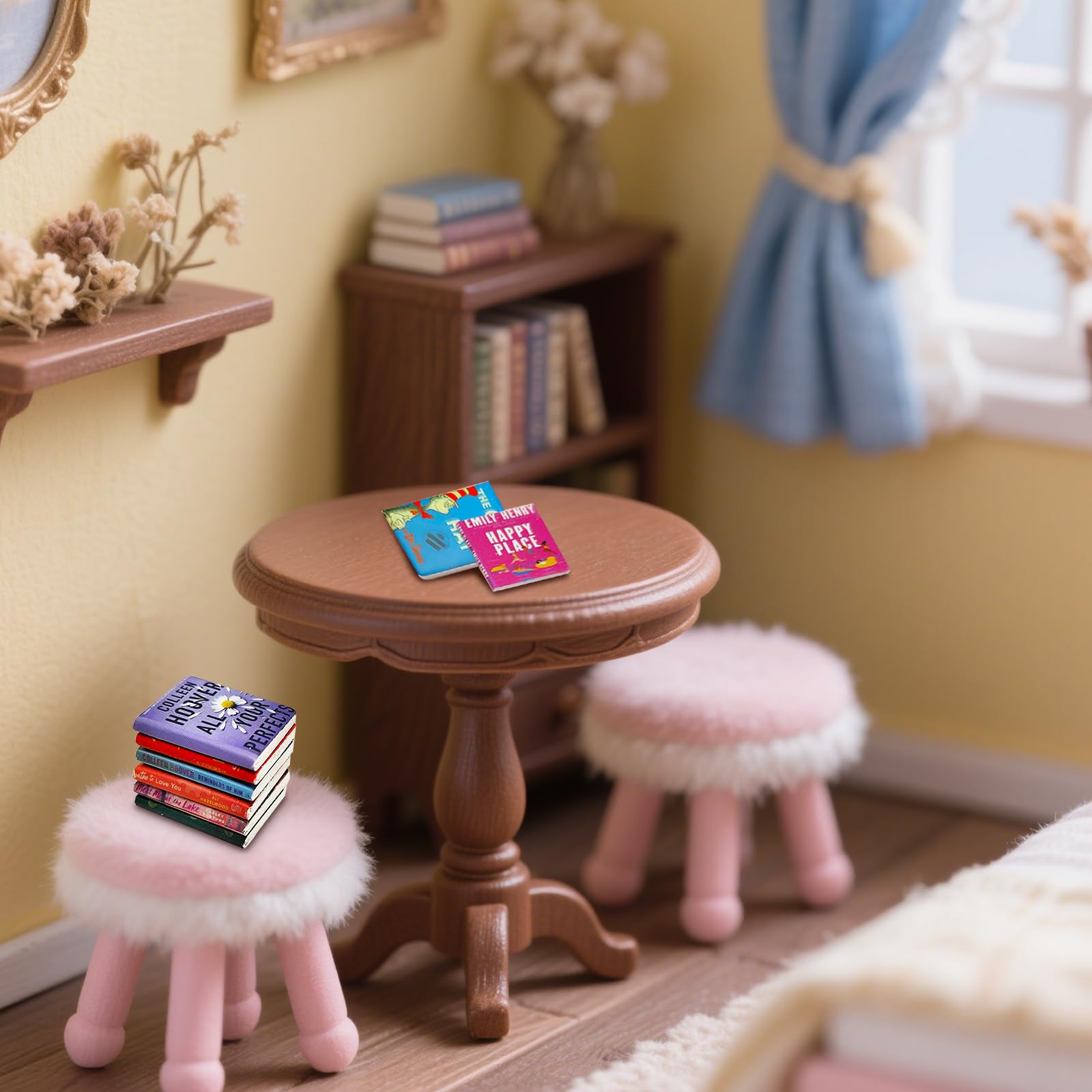 Set 26 Accessori In Miniatura Per Casa Delle Bambole - Scuola Con Lavagna, Libri, Penne, Righelli E Cellulare - Scala 1:12