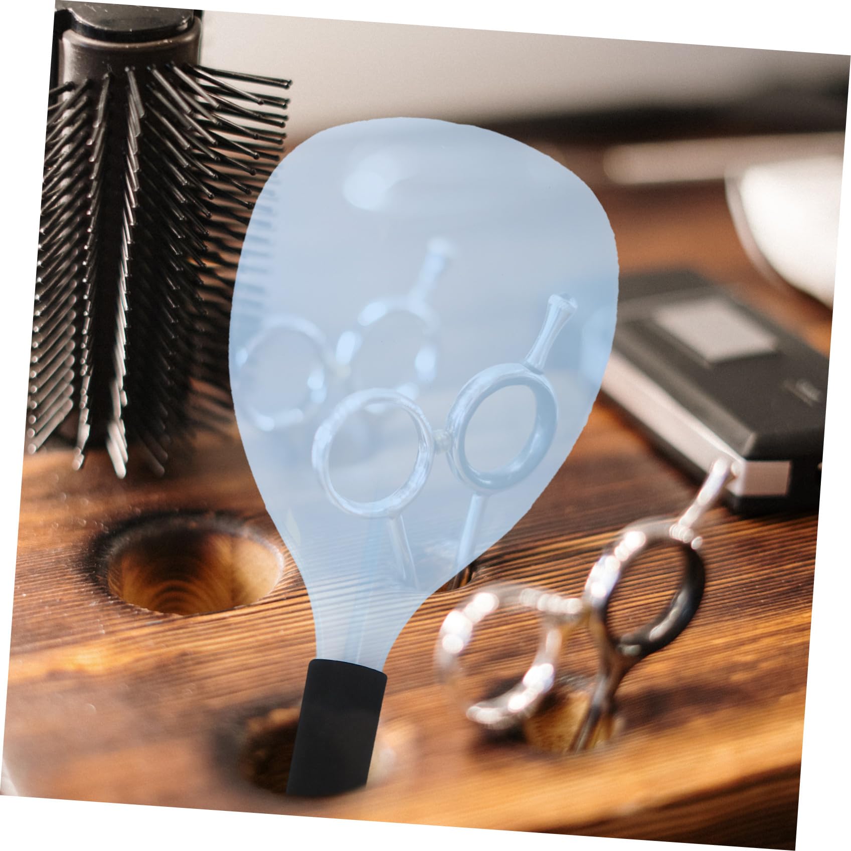 3piezas Para Hairspray Escudo Facial y Ojos Uso Salón y Hogar Color Azul Material Para Facial Durante Aplicaciones De Spray