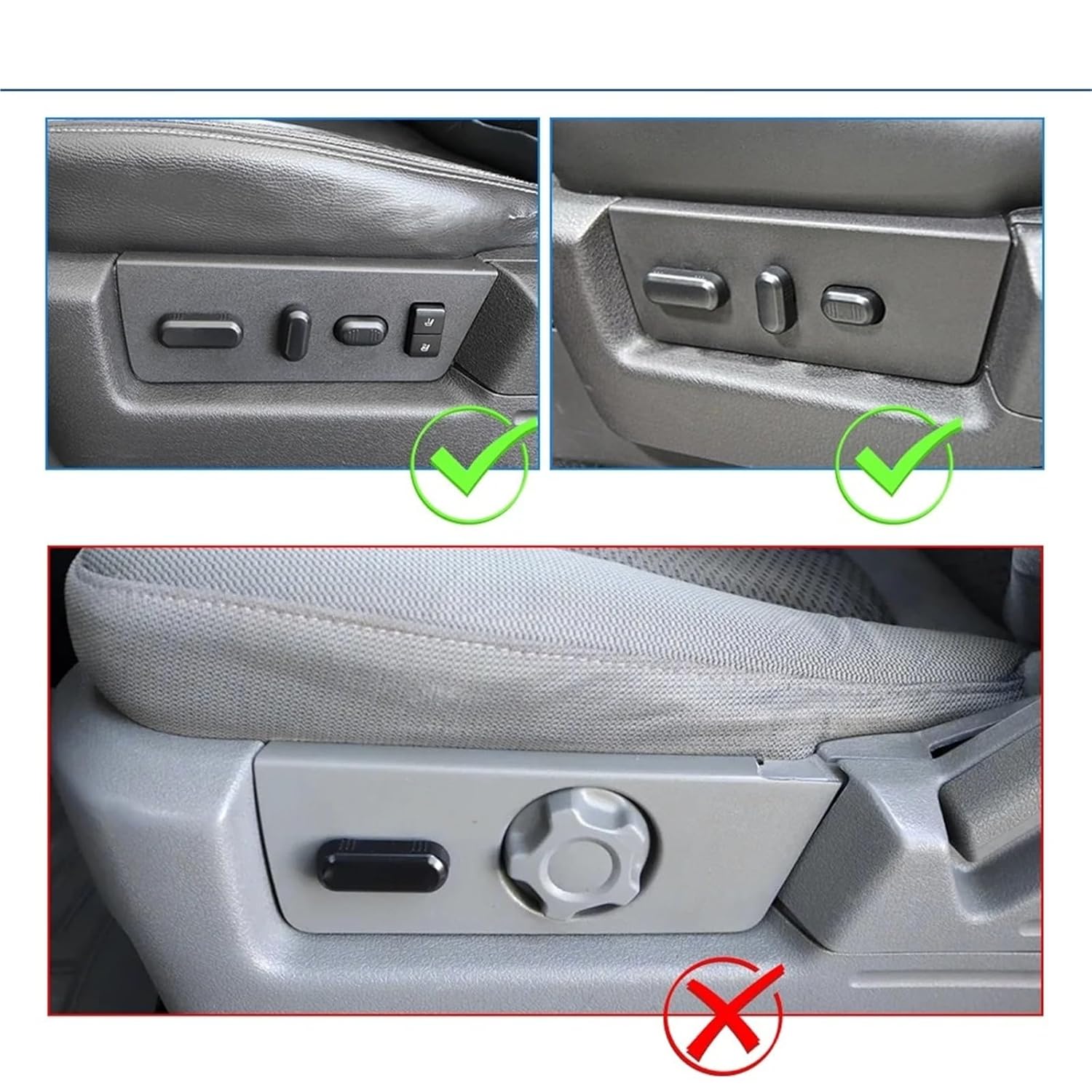 9L3Z-14A701-FB 9L3Z-14A701-FA 12 Pins Front Left/Right Car Power Seat Control Switch Suitable for Ford C-Max Edge Escape Expedition Explorer F-150 F-250 F-350 Fusion Taurus for Lincoln(Right)