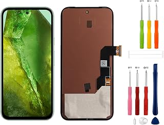 OLED LCD Display Replacement Compatible with Pixel 8A GKV4X G6GPR G8HHN G576D Touch Screen Digitizer Assembly with Repair Tools-Support Fingerprint