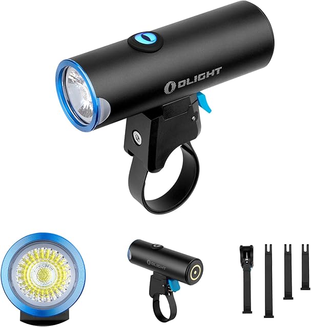 OLIGHT BFL 900 Bike Front Lights, 900 Lumens USB Rechargeable Bicycle Light, 3 Lighting Modes Cycling Light for MTB, Daily Commuting and Urban Riding