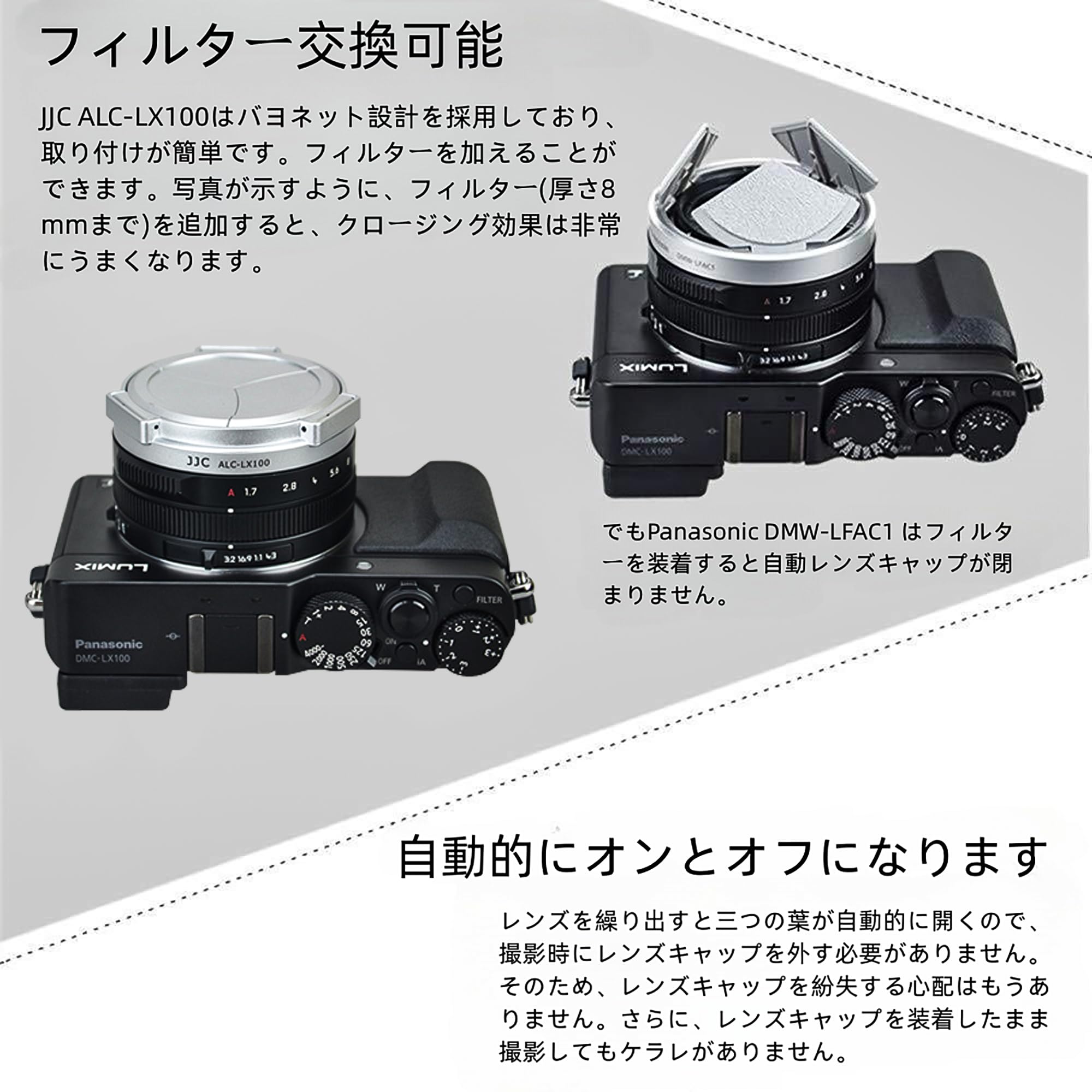 Amazon | JJC オートレンズキャップ パナソニック LUMIX L10 / DMC