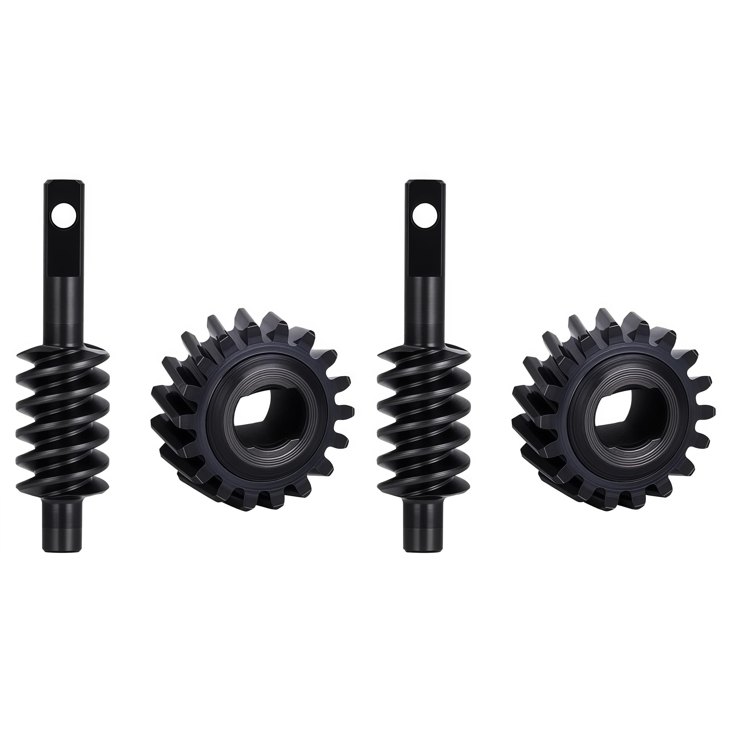 SCX30 Differential Worm Gear Upgrade Kit – 2 Set Steel Differential Gears 12T/13T/14T/16T/18T for 1/30 Axial RC Crawler (2T/18T Worm Gear -11% Speed)