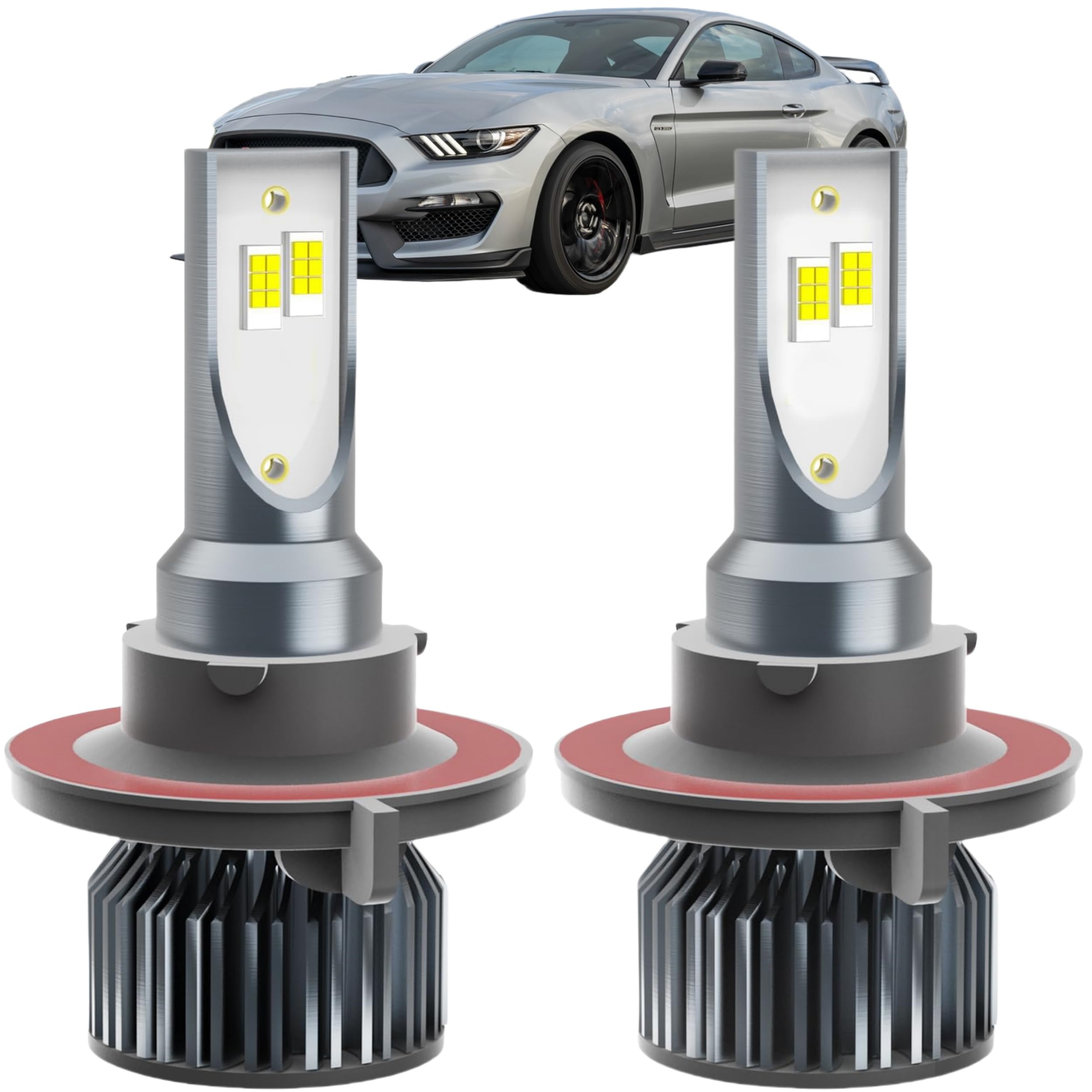 Mustang Dedicated Accessory,Fit for 2005 2006 2007 2008 2009 2010 2011 2012 Mustang,H 13 Dedicated H L,Plug and Play,No Errors,Pack of 2