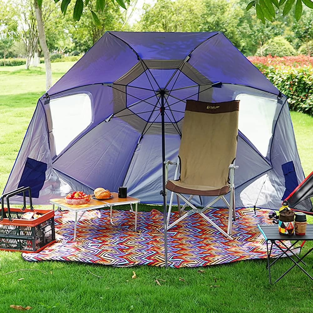 Parasol z Baldachimem Przeciwsłonecznym Wodoodporny Wędkarstwo Camping Wydarzenia na Plaży