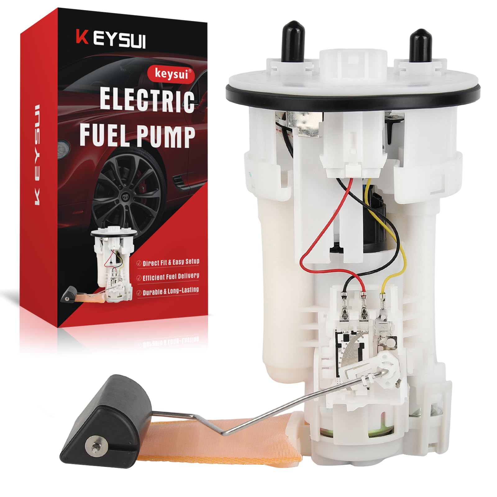 Keysui Electric Fuel Pump Module Assembly – Dual-Port w/Pressure Sensor – Compatible with Toyota Camry 2004 2005 2006 (2.4L L4 & 3.0/3.3L V6) –