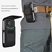 Vista 4 de Funda para iPhone 15/14/13/12/11 Pro Max con clip para cinturón, funda protectora para teléfono, fundas para teléfono celular, funda para teléfono