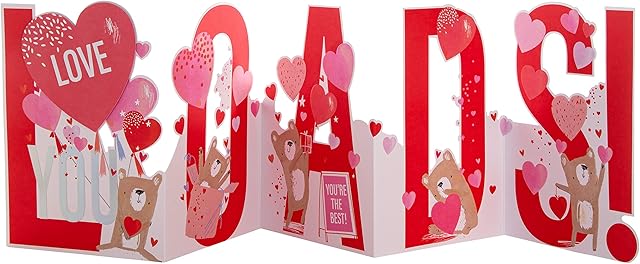 Hallmark Valentine's Day Card for One I Love - Contemporary Pull Out Design
