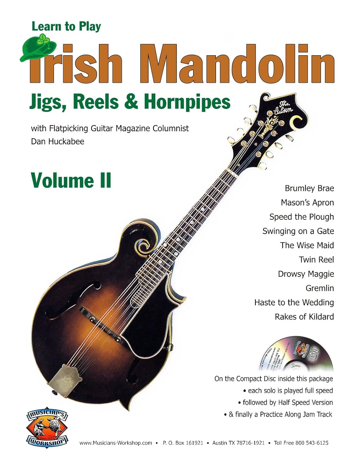 Irish Mandolin Jigs, Reels & Hornpipes Vol. 2 (Book +CD) Dan Huckabee