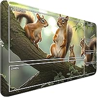 Vista 19 de Fantasy AI TCG - Tapete de juego de 24 x 14 pulgadas para MTG DTCG CCG RPG, tarjeta de intercambio entintada, alfombrillas de juego de superficie
