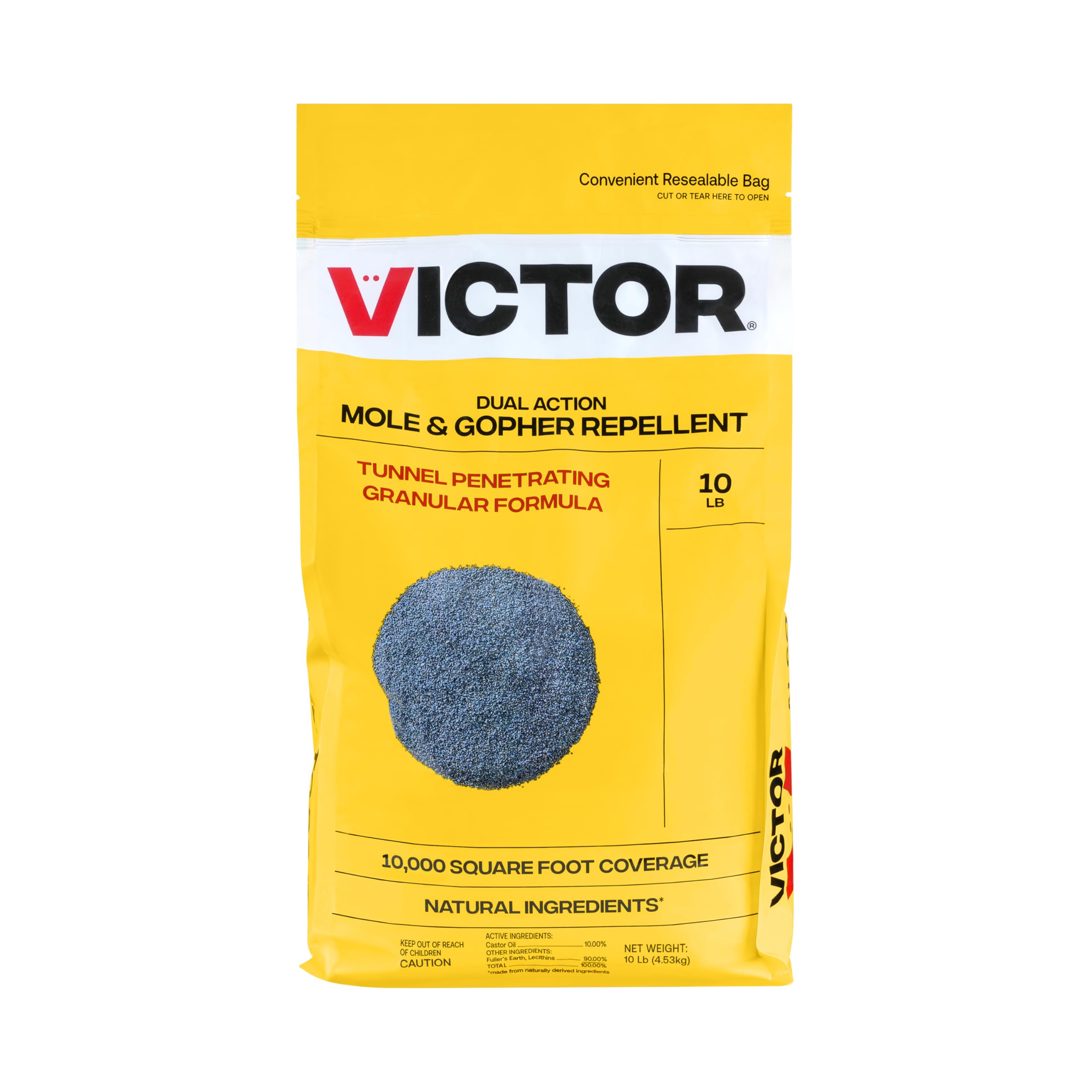 Moleです Amazon.com: Victor Mole and Gopher Repellent, 10 lb Bag, Castor