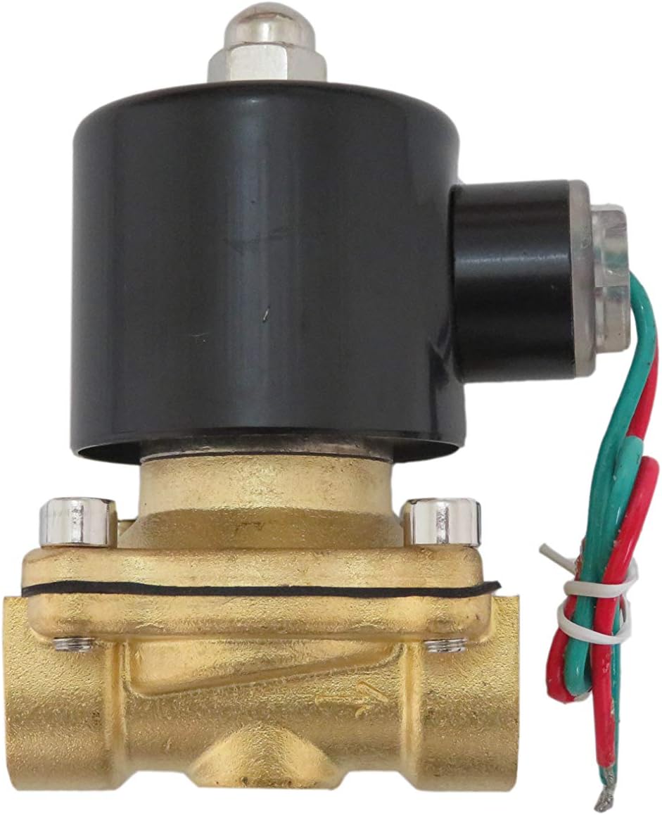 1/2 Inch 220V-240V AC VAC Brass Electric Solenoid Valve NPT Gas Water Air NC N/C