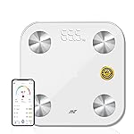 ANT Alpha Smart Body Weight Scale with App & Bluetooth, BMI & Body Fat | 12 Metrics | Large Display | Rechargeable Battery | Digital Bathroom Scale | 40 Months Warranty | Battery Included – Mercury