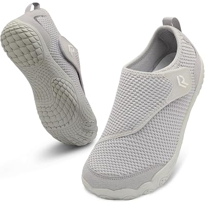 relxfeet Barefoot Walking Shoes for Women Men Adjustable Wide Diabetic Sneakers Zero Drop Breathable Slip-On for Daily Comfort