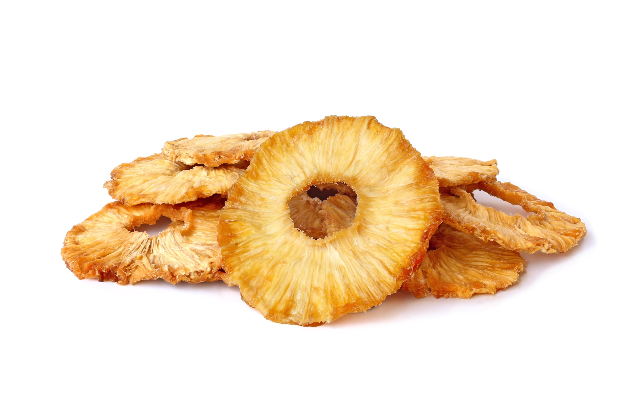 Mynatura Ananasringe getrocknet I Ohne Zusätze I Naturbelassen I Ananas I Backen I Kochen I Snack I Müsli I Vegan I Beutel (2x 1000g)