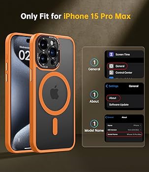 JUESHITUO for iPhone 15 Pro Max Case with Integrated Camera Lens