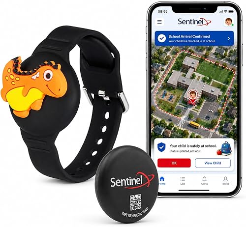 Guardian BUDDY – Kids Location Tracker Wristband | Real-Time Tracking | Safe Zone & Geo-Fence Alerts | Sentinel App & Web Platform | No Monthly Fee | Kid-Friendly Design