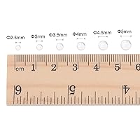 Vista 4 de uxcell 3.5mm Solid Round Clear Glass Ball Boiling Stones Soda Lime Glass Beads 1000pcs