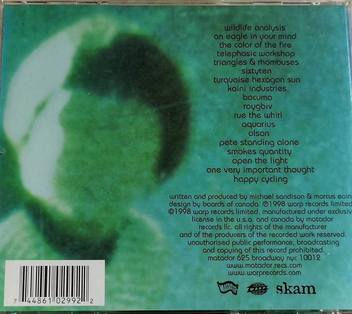 boards of canada .skam CD ボーズ オブ カナダ 輸入盤