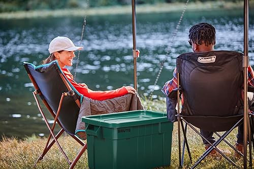 Miniatura 8 de Rubbermaid Commercial Products - Brute - Contenedor de almacenamiento con tapas incluidas, 20galones, verde oscuro - Cajas resistentes y