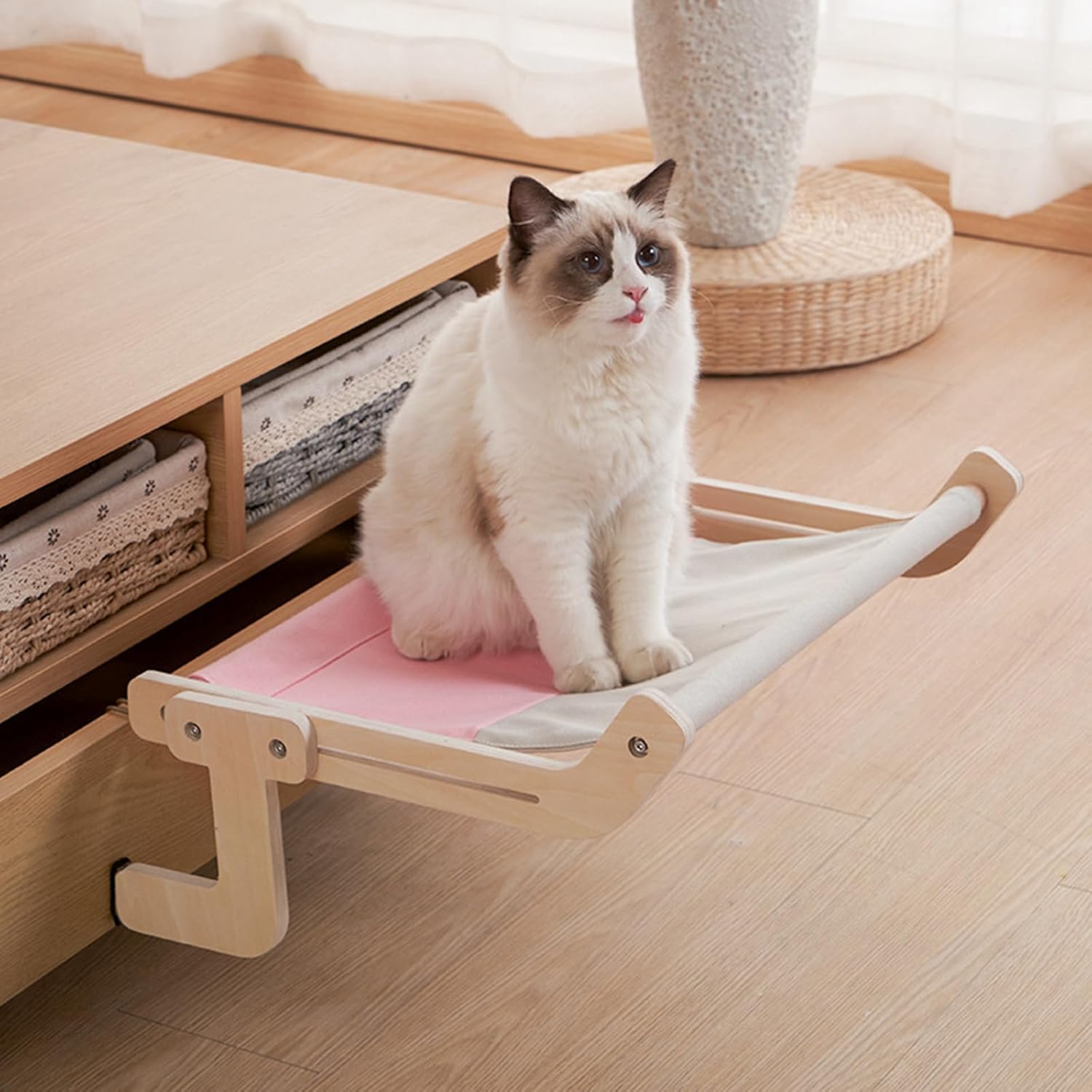 Perch for Resting Perch Space Saving Rest Soft Floating Shelf for Bed/-Sofa/Window Mount Beds for Indoor Cats
