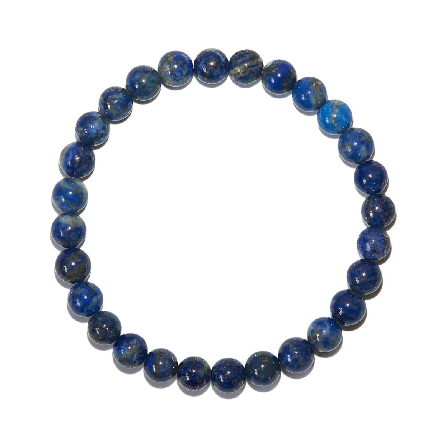 BANANE LAB 6mm Classic Real Natural Crystal Beaded Bracelet with Mystery Crystal Pendant (Multiple Wrist Sizes) | Standard Size Gemstone Handmade Stretchy Healing Energy...