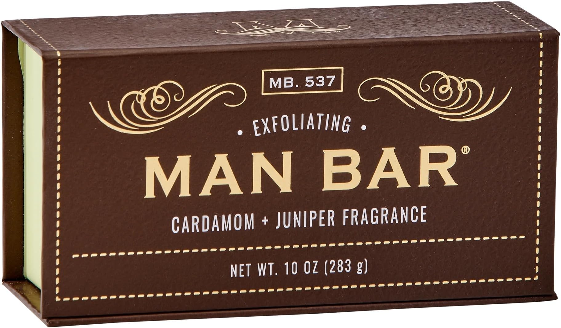San Francisco Soap Company Peppered Cardamom And Juniper Man Bar - Exfoliating - No Harmful Chemicals - Good for all Skin Types - Made in the USA